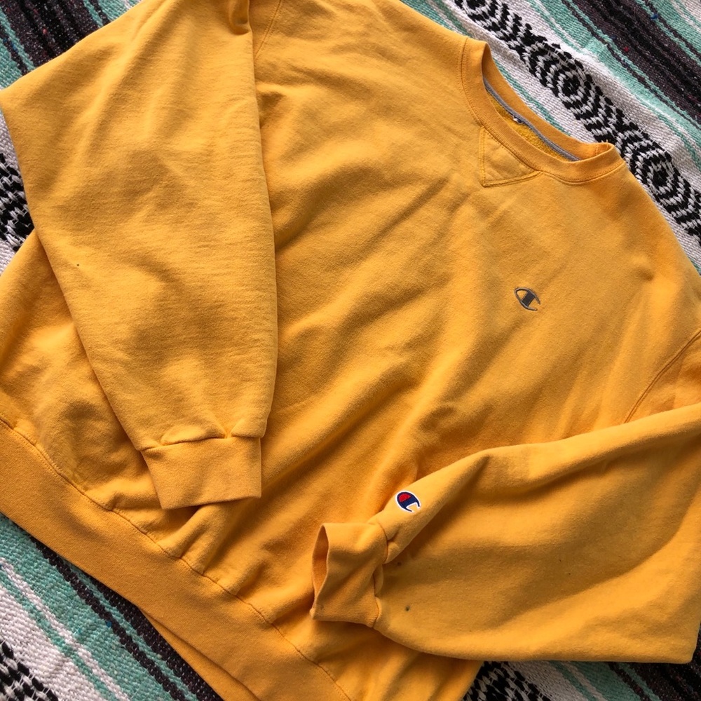Yellow Champion crewneck